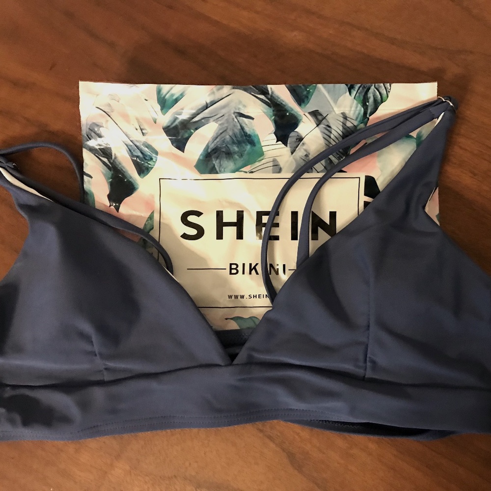 Plum bikini top, small